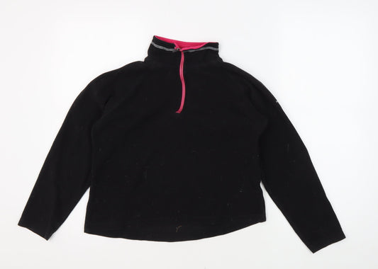 Trespass Women's Black Fleece Pullover Sweatshirt Size S