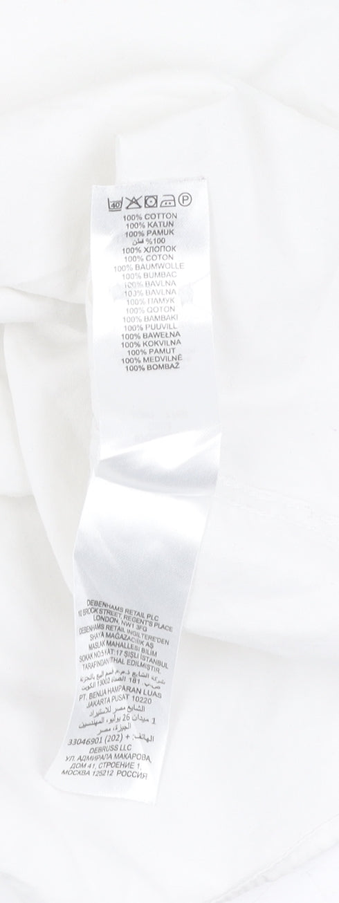 Jeff Banks Men's White Slim Fit Dress Shirt 15.5