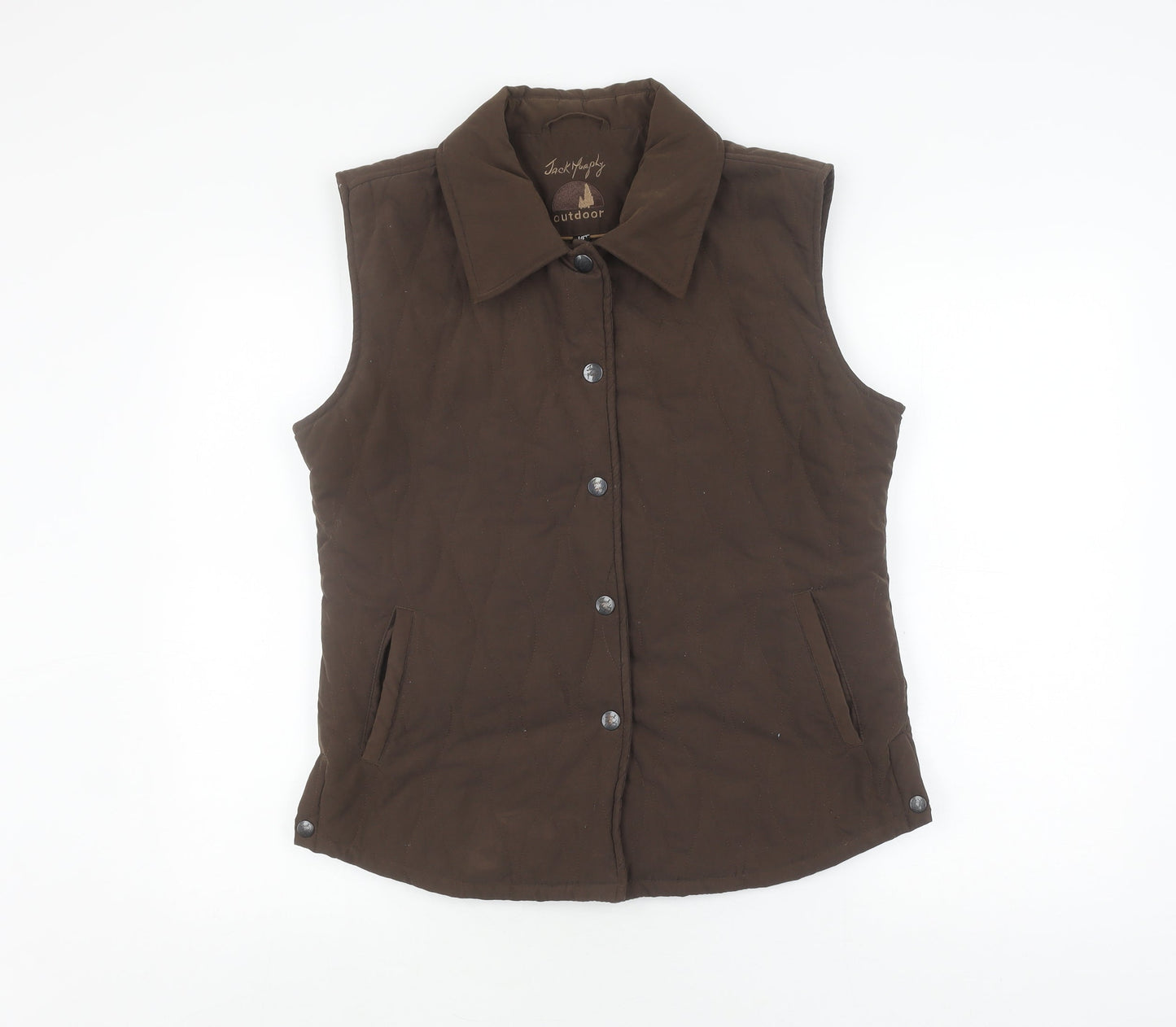 Jack Murphy Women's Brown Waistcoat Size 14 Sleeveless Outdoor