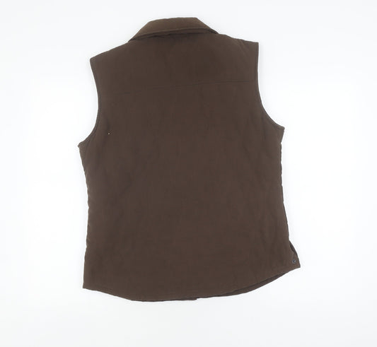 Jack Murphy Women's Brown Waistcoat Size 14 Sleeveless Outdoor