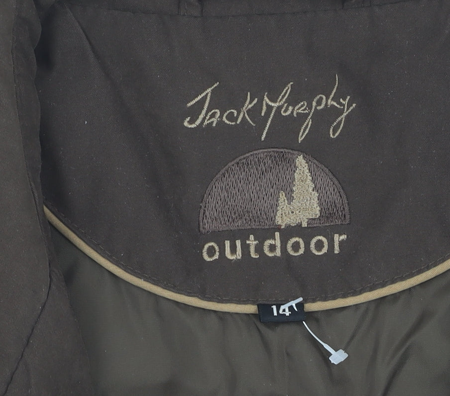 Jack Murphy Women's Brown Waistcoat Size 14 Sleeveless Outdoor