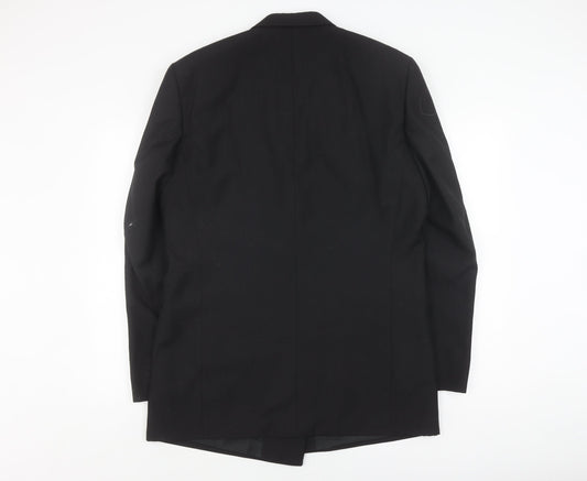 Varteks Men's Black Double-Breasted Tuxedo Blazer 42l
