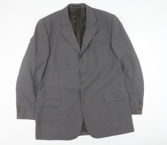 Ted Baker Men's Grey Wool Suit Jacket Size 44L