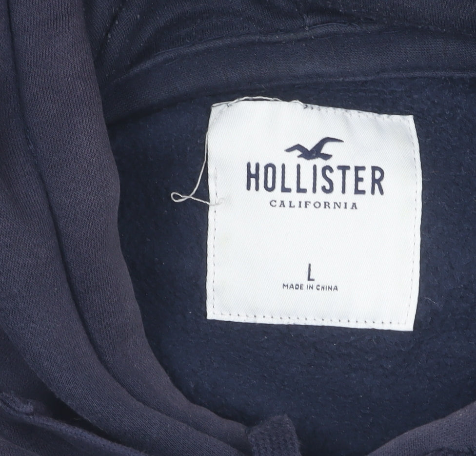 Hollister Men's Multicoloured Pullover Hoodie L
