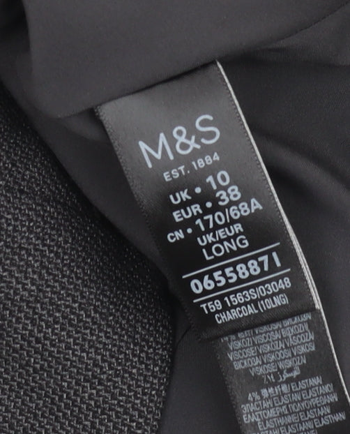 Marks and Spencer Women's Long Grey Pencil Skirt Size 10