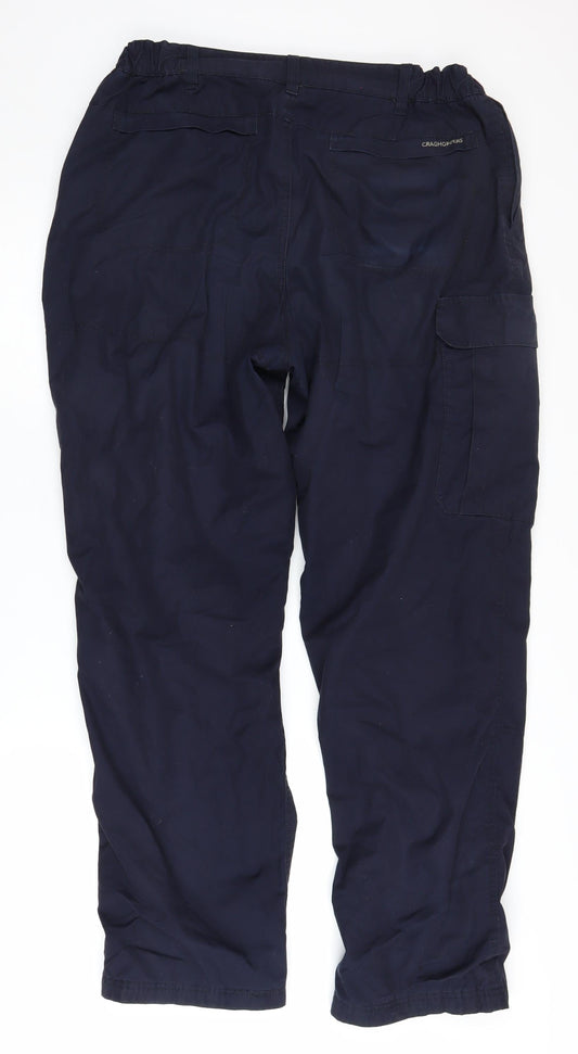 Craghoppers Men's Blue Cargo Trousers, Size L