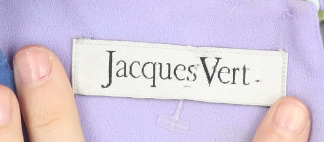 Jacques Vert Womens Floral Silk Blouse Size 14