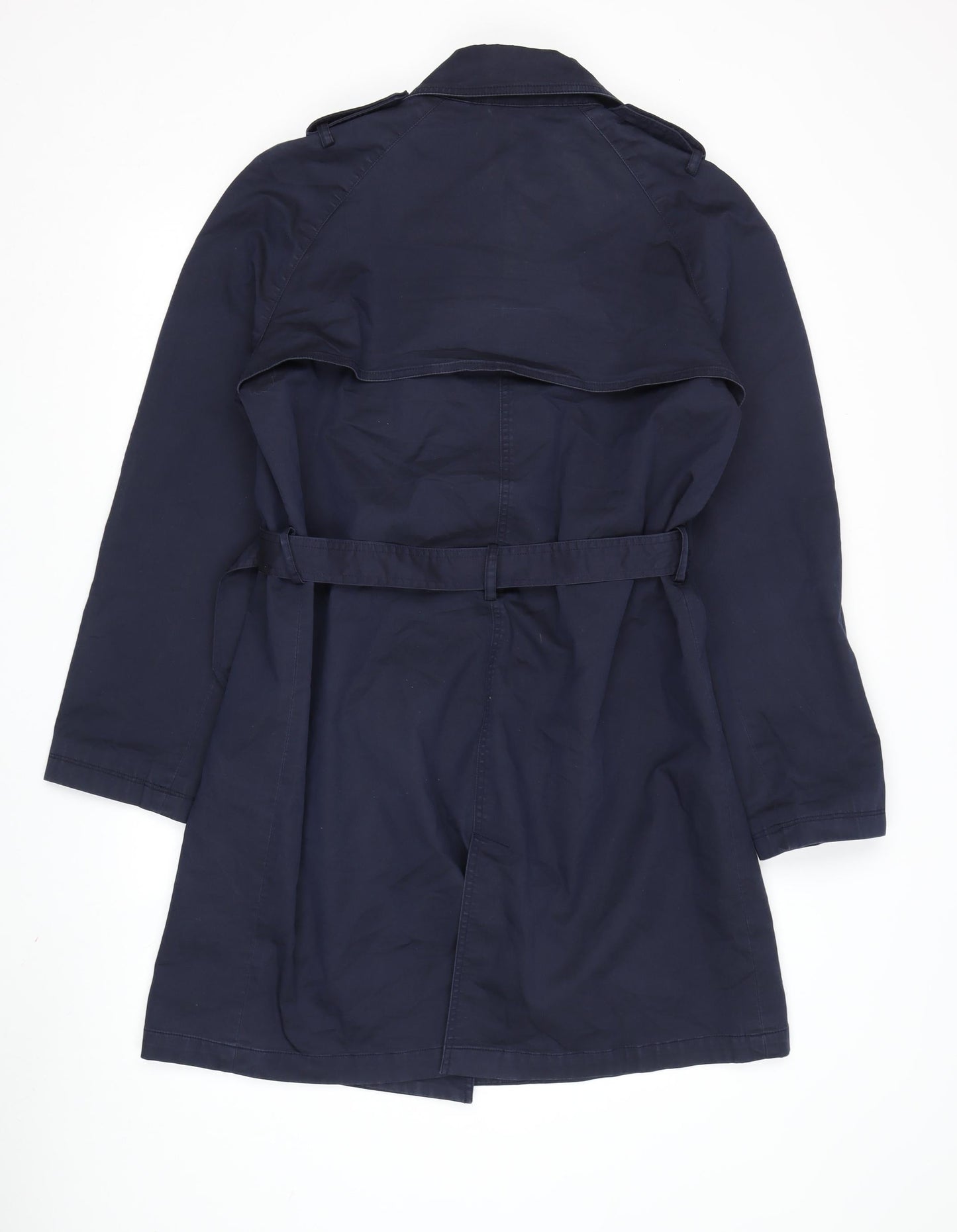 GANT Women's Blue Trench Coat Size 14 Belted