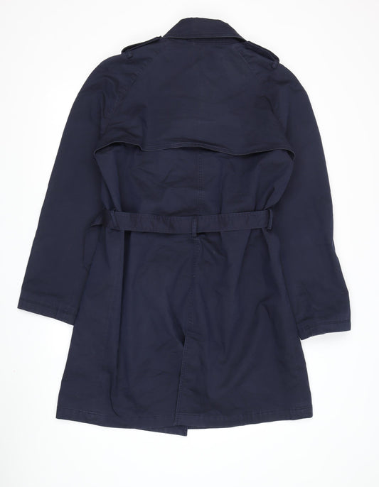 GANT Women's Blue Trench Coat Size 14 Belted
