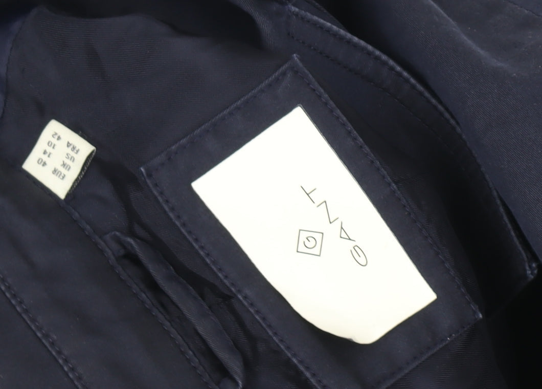 GANT Women's Blue Trench Coat Size 14 Belted