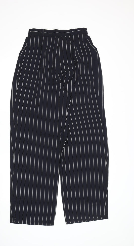 Debenhams Women's Black Striped Trousers, Size 10