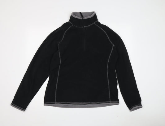 Mountain Warehouse Women's Black Fleece Pullover Sweatshirt 14