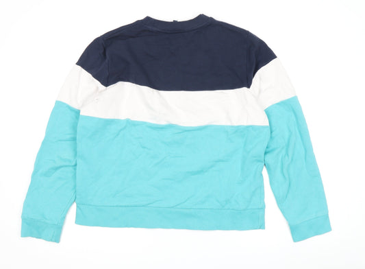 Crew Clothing Women's Blue Pullover Sweatshirt, Size 10