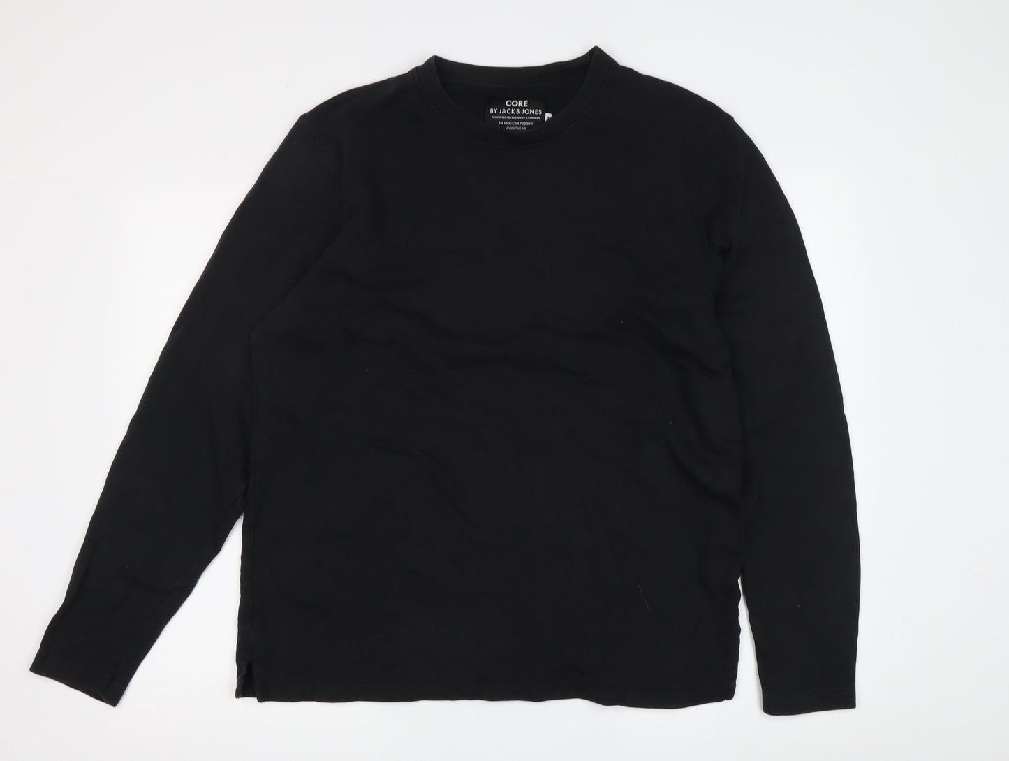 Jack & Jones Men's Black Sweatshirt M Pullover Classic Style