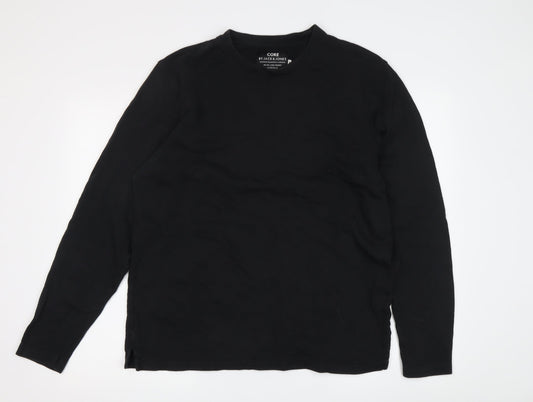 Jack & Jones Men's Black Sweatshirt M Pullover Classic Style