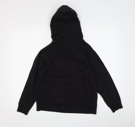 Champion Boys Black Hoodie L Pullover Logo Lightweight