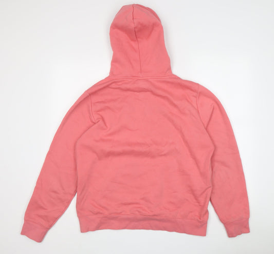 Champion Unisex Pink Pullover Hoodie Size L
