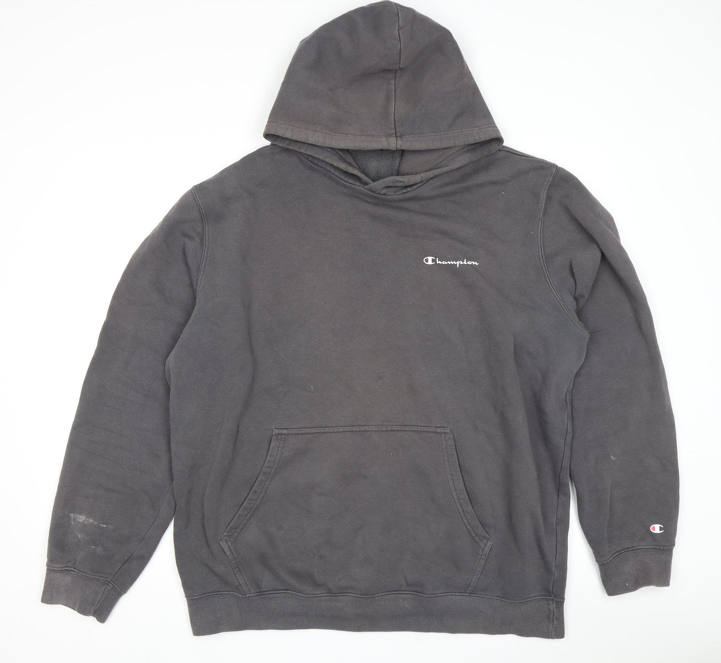 Champion Men's 2XL Grey Pullover Hoodie, Fleece, Logo