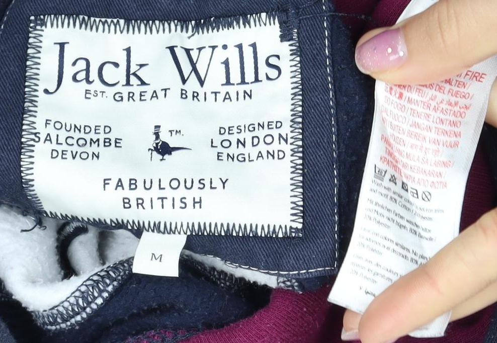 Jack Wills Unisex Multicoloured Pullover Hoodie M