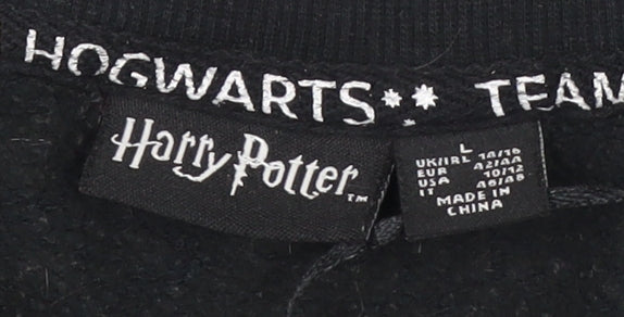 Harry Potter Unisex Black Sweatshirt L Hogwarts