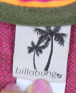 Billabong Women's Green Multicoloured Full Zip Hoodie L