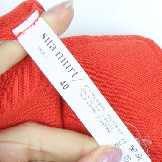 Sita Murt Women's Red Shift Dress, Size 12