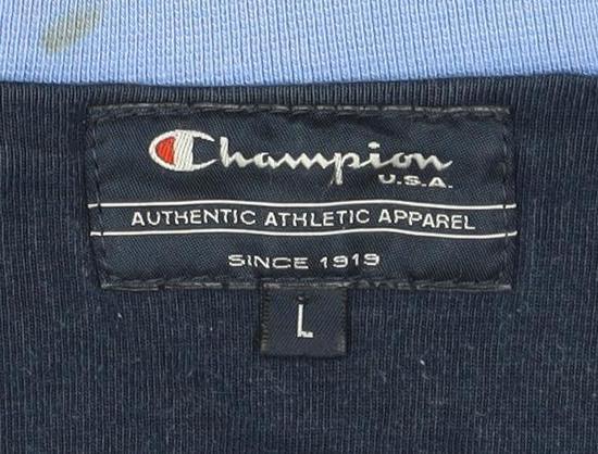 Champion Men's Blue Pullover Sweatshirt L