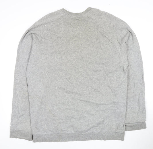 Adidas Men's Grey XL Logo Pullover Sweatshirt