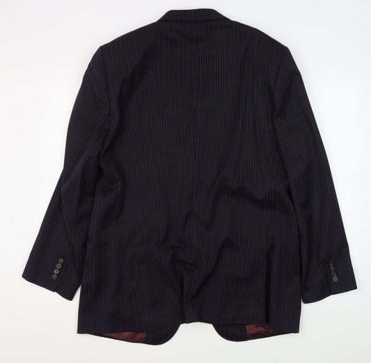 Ted Baker Men's Blue Striped Wool Suit Jacket 42R