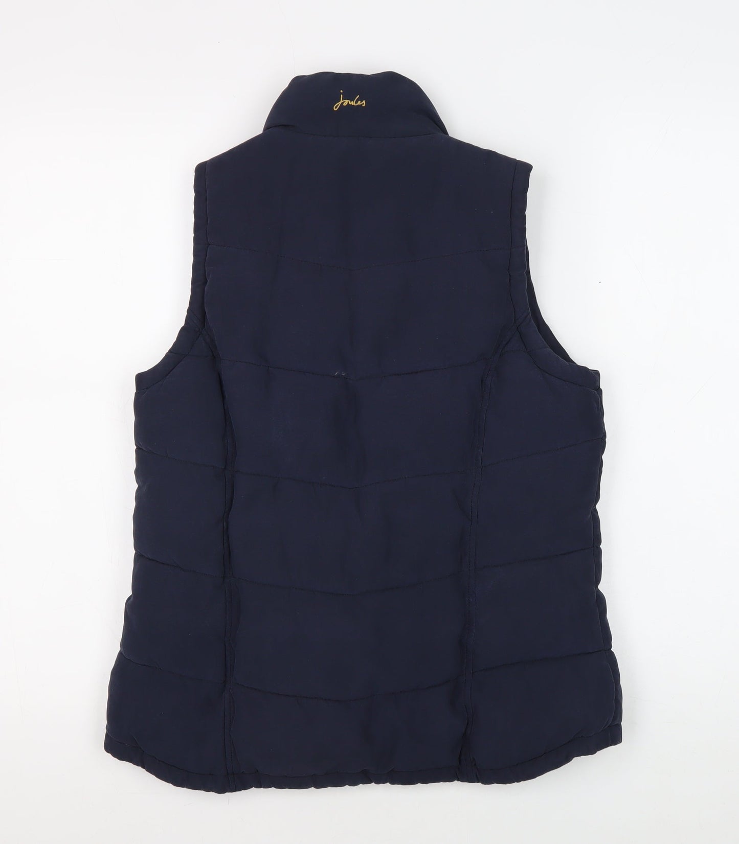 Joules Women's Blue Puffer Waistcoat XS - Classic Style