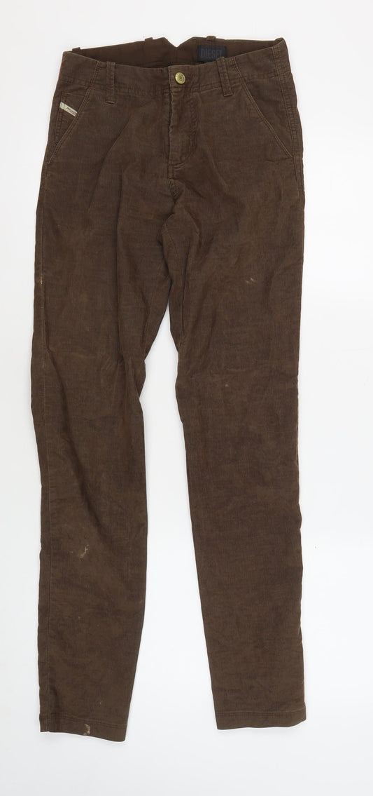 Diesel Men's Brown Trousers - Size 24