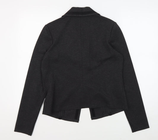 Womens UK Size 14 Regular Laura Ashley Black Polyester Blend Jacket