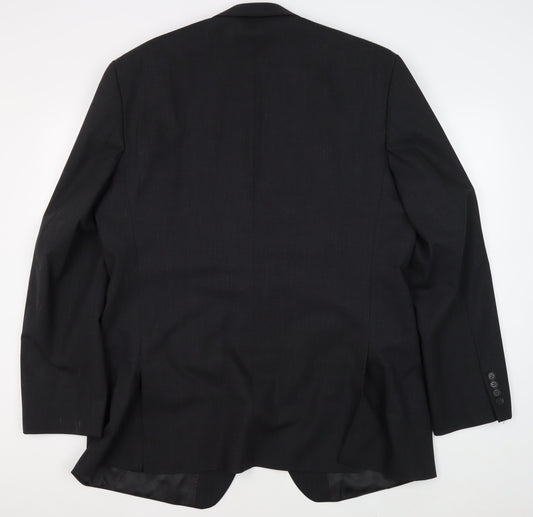 Jeff Banks Men's Black Blazer, 44 Long, Travel Jacket