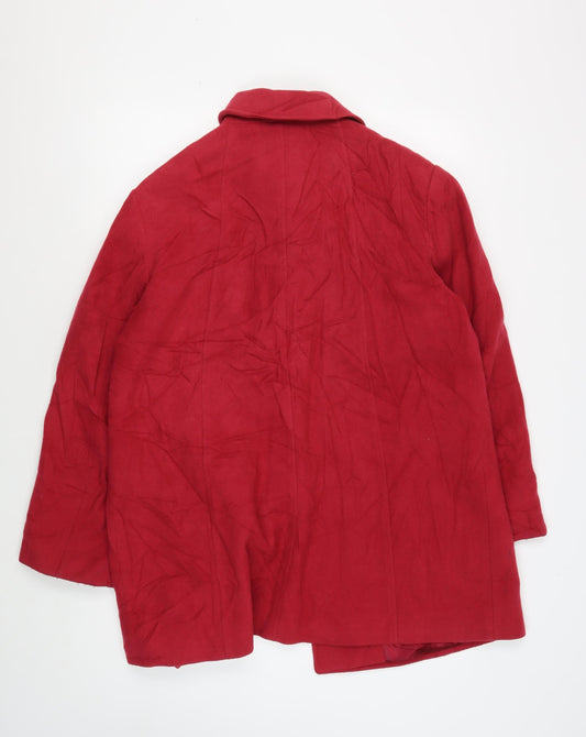 Eastex Women's Red Wool Blend Coat Size 16