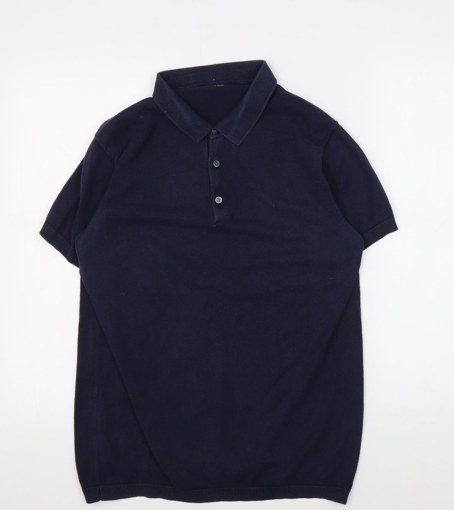 Jack & Jones Men's Blue Polo Shirt - Size L