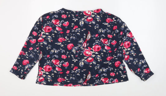 Womens UK Size 12 Laura Ashley Multicoloured Cotton Blend Blouse