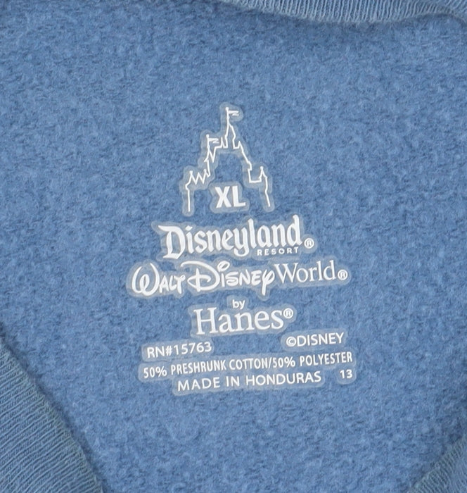 Disney Unisex Adult Blue XL Pullover Mickey Mouse Sweatshirt
