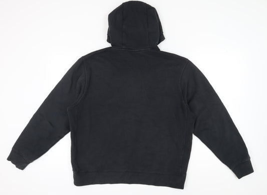 Nike Men's Black Pullover Hoodie, Size L, Regular Fit