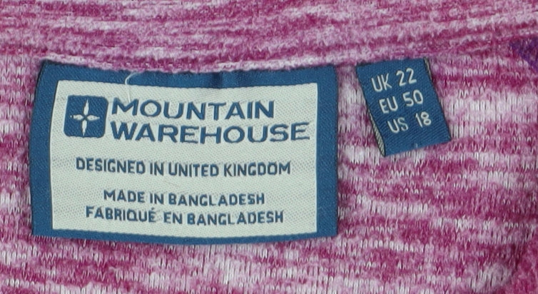 Mountain Warehouse Pink Sweatshirt Women Size 22 Pullover