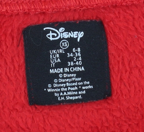 Disney Women's Red Mickey Mouse XS Pullover Sweatshirt