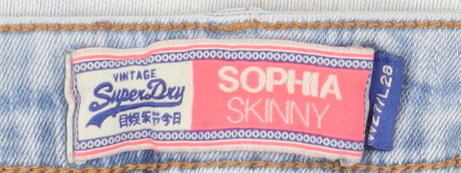 Superdry Women's Blue Skinny Jeans - Size S