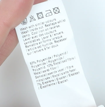 Brand and care label for River Island Multicoloured Striped Halter Tank