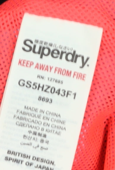 Superdry Women's Black Hooded Jacket Size M