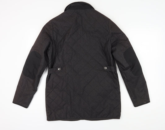 Sterling Men's Black Quilted Jacket Size S