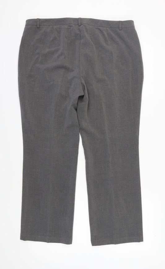 Marks and Spencer Grey Women's Dress Pants, Size 18