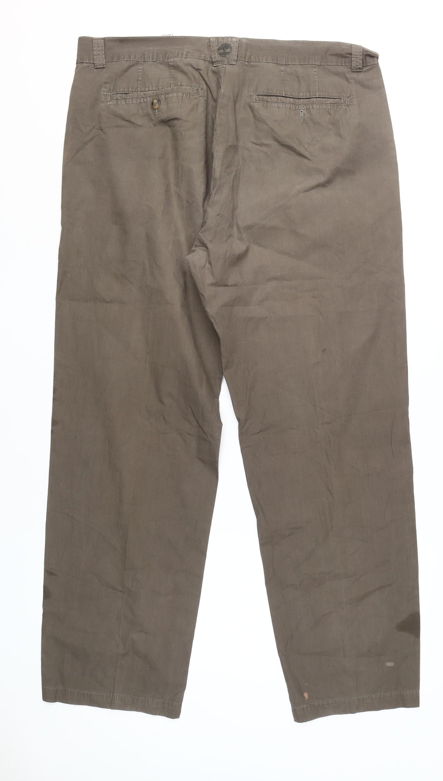 Timberland Men's Brown Chino Trousers, Size 40, Casual Wear
