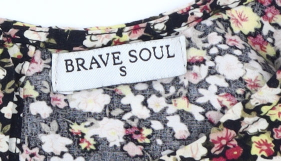 Brave Soul Women's Floral Sleeveless Blouse, S