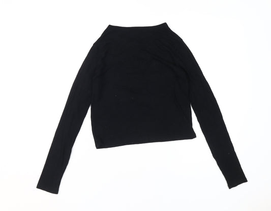 Hollister Women's Black Long Sleeve Top S