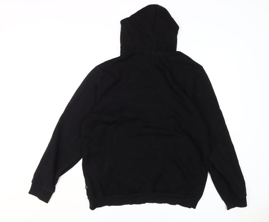 Puma Men's Black Pullover Hoodie, L, Logo Style