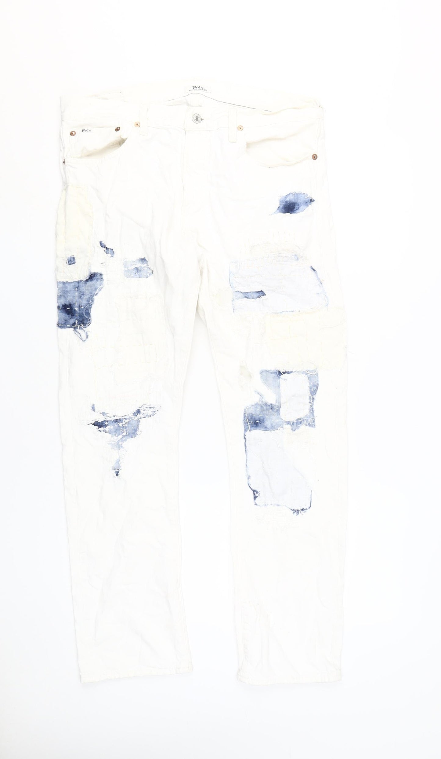 Polo Ralph Lauren Women's White Straight Jeans Size 33